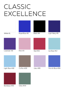 Grishko Nikolay Classic Excellence colour chart (color chart) dancewear